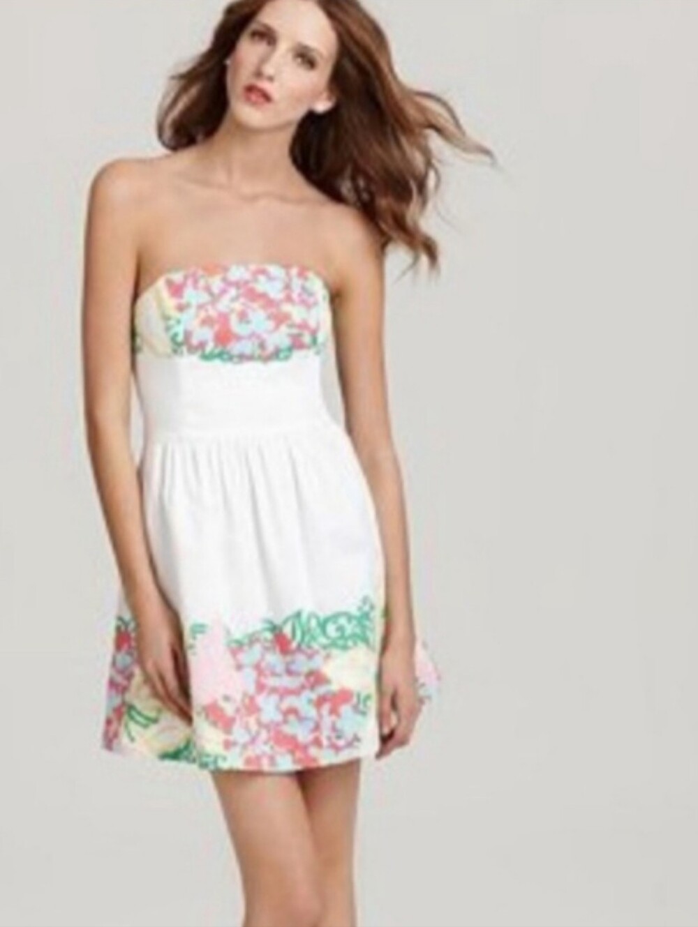 Lilly Pulitzer Lottie Dress Resort White Mariposa Placed